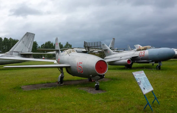 Juli 2018 Gebiet Moskau Russland Der Sowjetische Kampfjet Yakovlev Yak — Stockfoto
