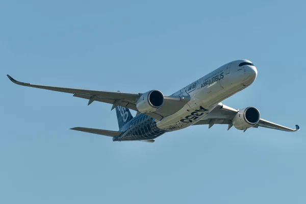 Sierpnia 2019 Żukowski Rosja Dwusilnikowy Samolot Pasażerski Dalekiego Zasięgu Airbus — Zdjęcie stockowe