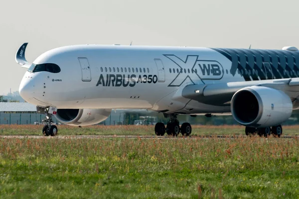 2019 러시아 주콥스키요 장거리 여객기 A350 900 Xwb 인더스 Maks — 스톡 사진