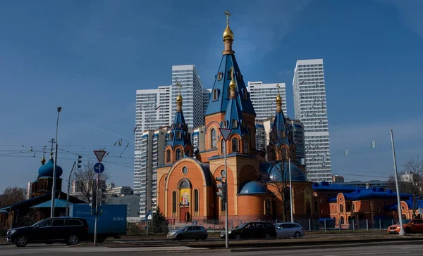 Березня 2020 Москва Росія Храм Богоматері Чертаново — стокове фото