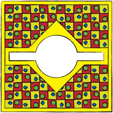 sanatsal boyalı tasarlamak çerçeve