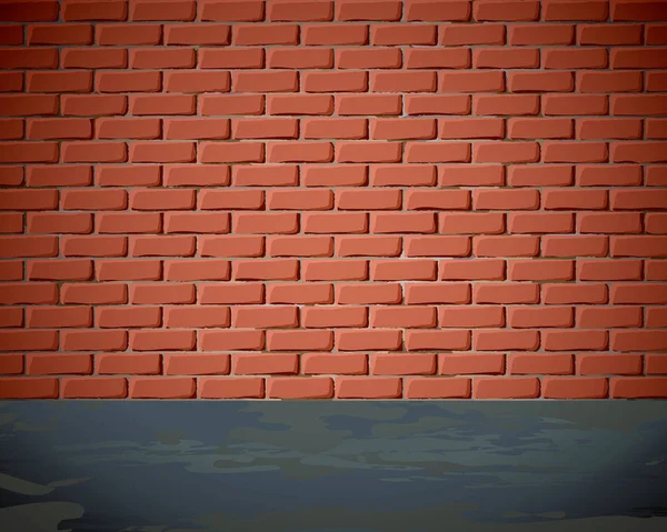 Brick wall on the street — Stock Vector