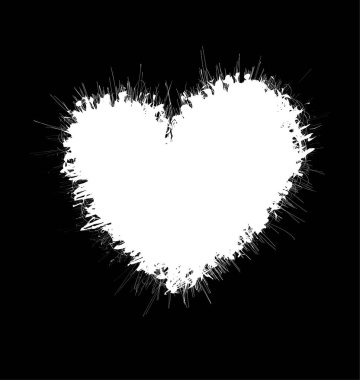 kalp biçimli karalama çerçeve