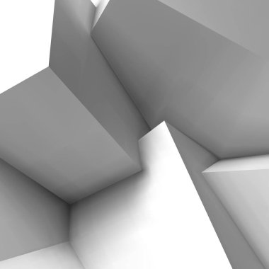 Üst üste binen küplerle soyut geometrik arkaplan