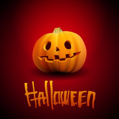 Cadılar Bayramı kabağı oymalı ürkütücü yüzlü portre