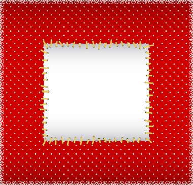 Dikişli sqare çerçeve