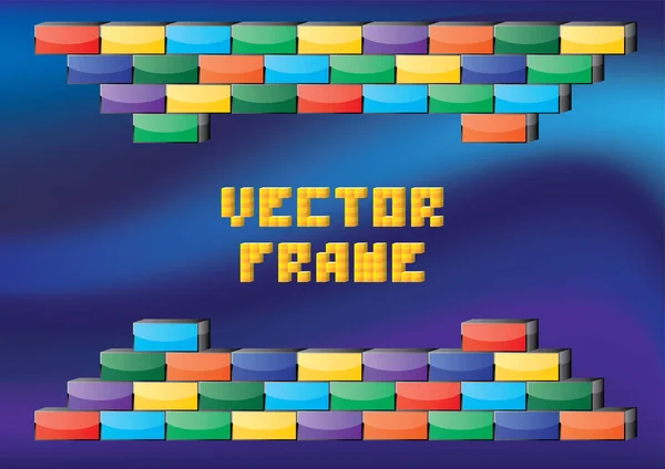 Retro gaming frame — Stock Vector
