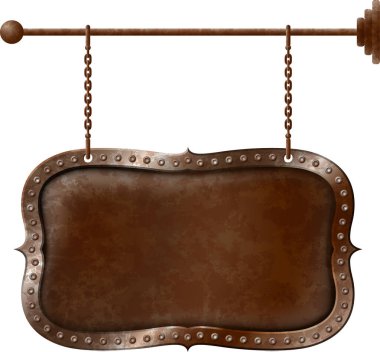 zincir metal tabela