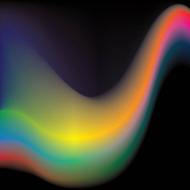 Canlı renklere sahip renkli dalgalar