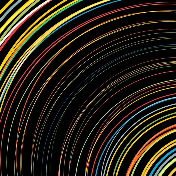 Абстрактный фон с яркими радужными красочными линиями волн — стоковый вектор