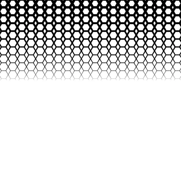 Baggrund med gradient af sorte og hvide hexes – Stock-vektor