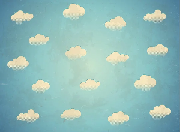 Chmury na niebie — Wektor stockowy