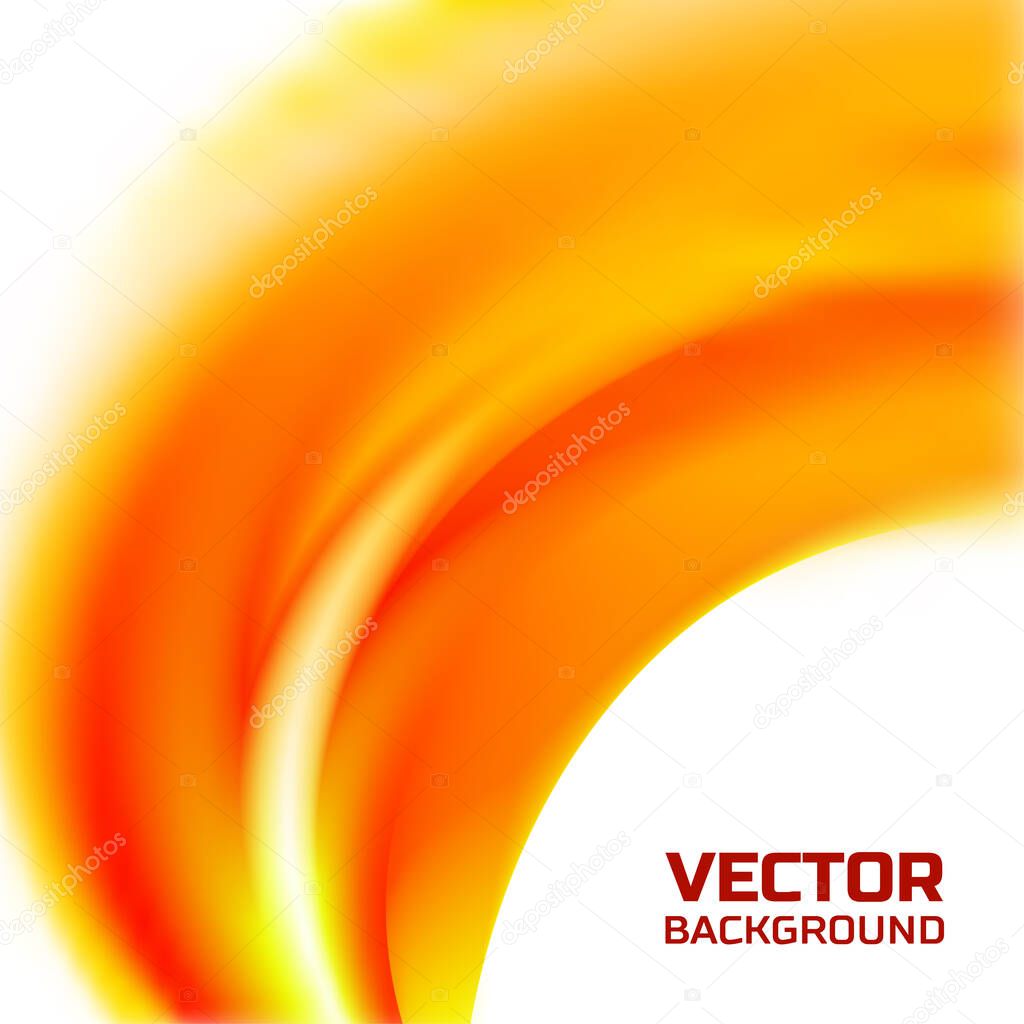 Abstract blurred orange flame background