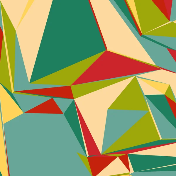 Abstrakter Hintergrund mit bunten Dreiecken für Zeitschriften, Hefte oder mobilen Sperrbildschirm — Stockvektor
