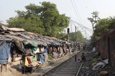 Hyderabad Hindistan 'daki yoksul insanlar 25 Mart 2010