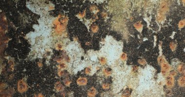 Hasarlı Eski Metal Doku Makro çekimi