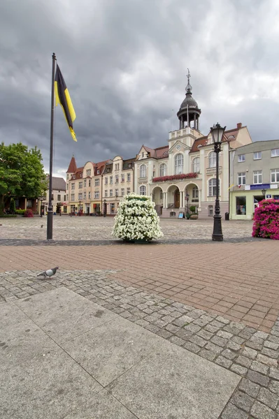 Praça Mercado Principal Câmara Municipal Wejherowo Kaszuby Polónia — Fotografia de Stock