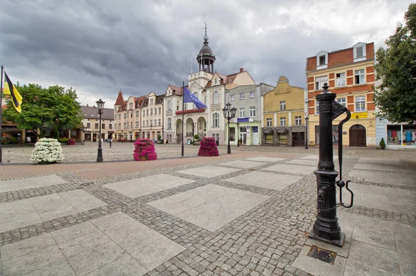 Main Market Square Belediye Binası Wejherowo Kaszuby Polonya — Stok fotoğraf