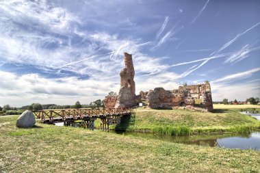 Besiekiery, kalesinin bir Gotik - Leczyca, Lodzkie, Polonya