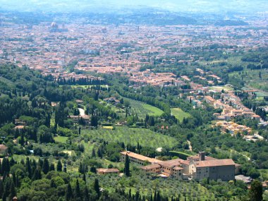 Hills Fiesole - Tuscany - İtalya'nın Floransa görüntüleyin