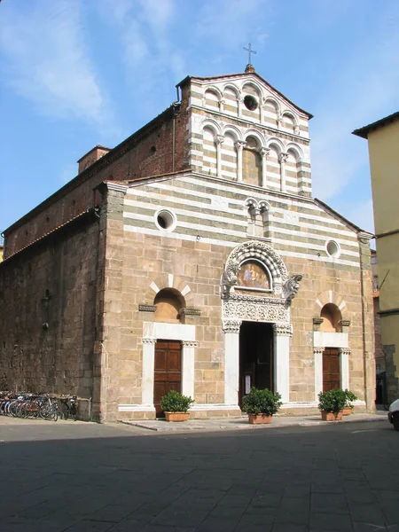 Biserica Veche Din Lucca Toscana Italia — Fotografie, imagine de stoc