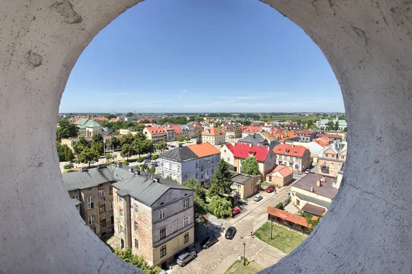 Plaza Ciudad Vieja Leczyca Polonia — Foto de Stock