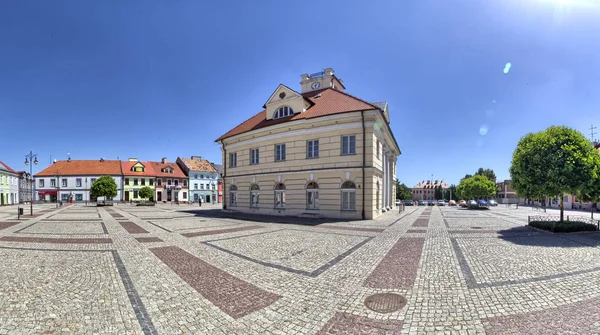 Old Town Square Leczyca Poland — Stock Photo, Image