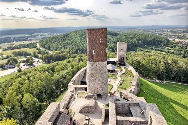 Checiny Royal Castle Cerca Kielce Polonia — Foto de Stock