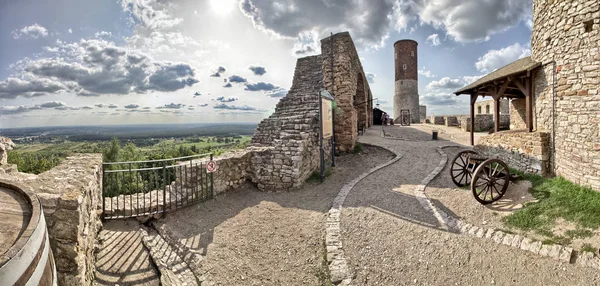 Checiny Royal Castle Yakınındaki Kielce Polonya — Stok fotoğraf