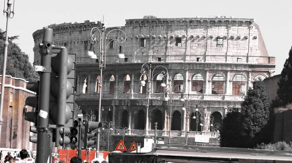 Вид Колизей Рим Италия — стоковое фото