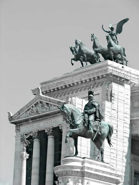 Monument Van Victor Emanuel Rome Italië — Stockfoto