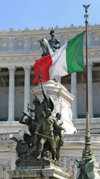 Monument Victor Emmanuel Rom Italien - Stock-foto