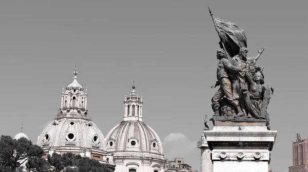 Denkmal Des Siegers Emmanuel Rom Italien — Stockfoto