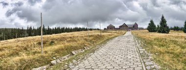 Dağ sığınma evinde Hala Szrenicka - Szklarska Poreba şehir - Giant Mountains