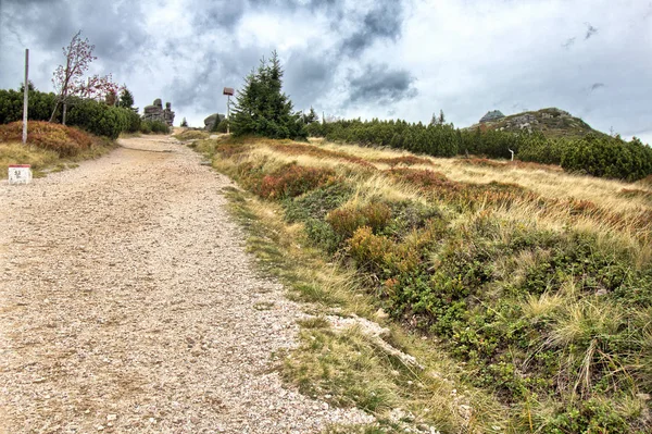 Montaña Szrenica Las Montañas Gigantes Szklarska Poreba Ciudad Montañas Gigantes — Foto de Stock