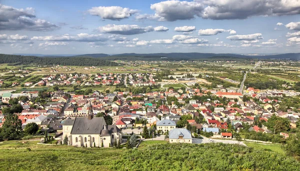 Roma Katolik Kilisesi St Bartholomew ve Checiny Royal Castle yakınındaki Kielce - Polonya