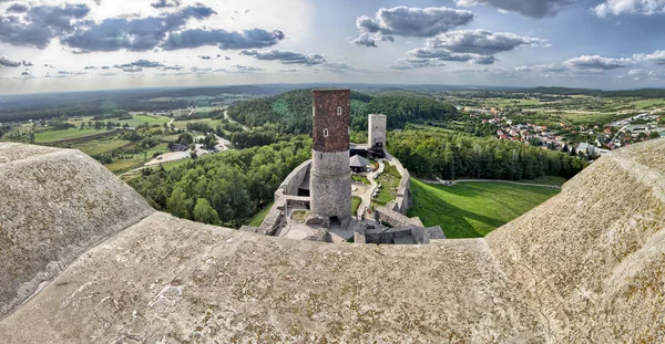 Checiny Royal Castle Cerca Kielce Polonia — Foto de Stock
