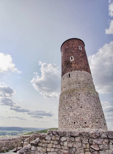 Checiny Royal Castle Cerca Kielce Polonia — Foto de Stock