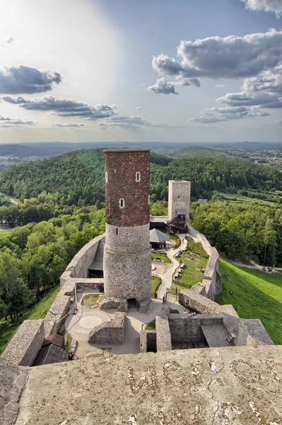 Checiny Royal Castle Cerca Kielce Polonia — Foto de Stock