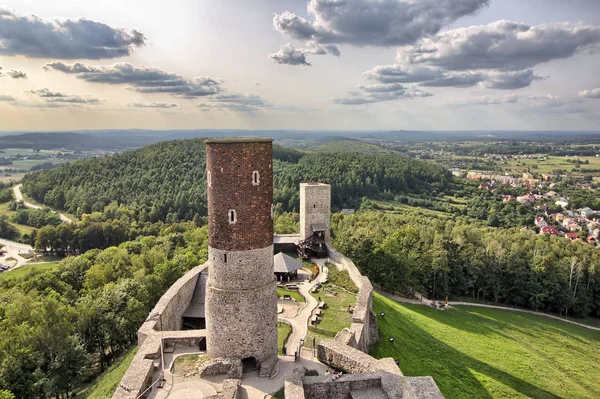 Castelo Real Checiny Perto Kielce Polónia — Fotografia de Stock