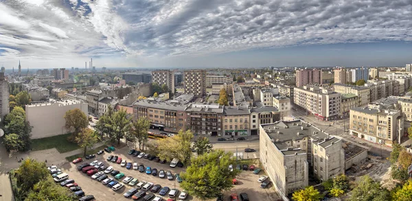 Stadtpanorama Lodz Polen — Stockfoto