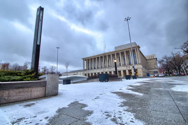 Grand Theatre Entrance Dabrowskiego Square Lodz Poland — Stock Photo, Image