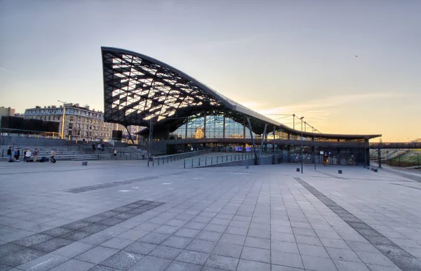 Lodz Fabryczna Železniční Stanice Centrum Města Polsko — Stock fotografie