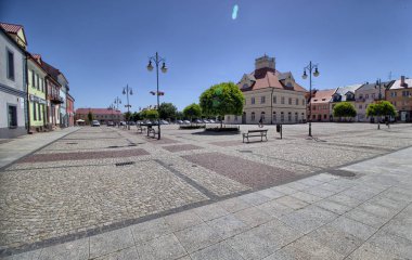 Eski Şehir Meydanı - Leczyca şehir - Polonya