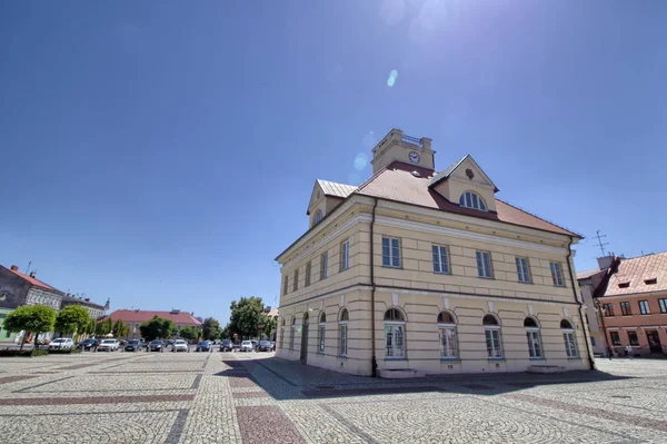 Old Town Square Leczyca City Poland — Stock Photo, Image