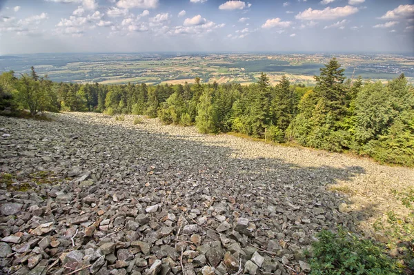 Vista Sobre Las Montañas Swietokrzyskie Polonia —  Fotos de Stock