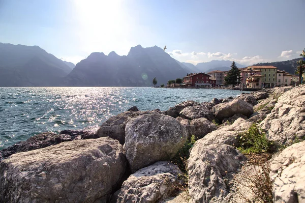 Lago Garda Torbole Alpes Italia — Foto de Stock