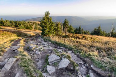 Snieznik dağında sonbahar - Karpatlar - Polonya