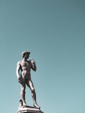 Piazzale Michelangelo 'daki David Heykeli - Florence