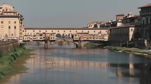 Ponte Vecchio Florenz Arno Italien — Stockfoto